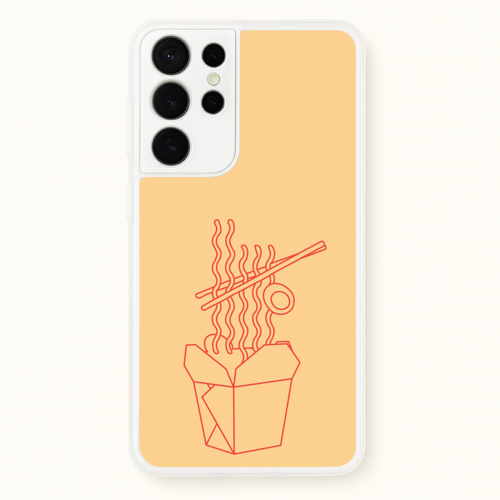 Noodels - Fast Food Patterns  - Fast Food Patterns Phone Case for Galaxy S21 Ultra