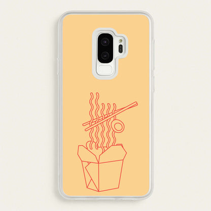 Noodels - Fast Food Patterns  - Fast Food Patterns Phone Case for Galaxy S9 Plus