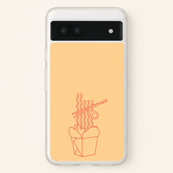 Noodels - Fast Food Patterns  - Fast Food Patterns Phone Case for Google Pixel 6a