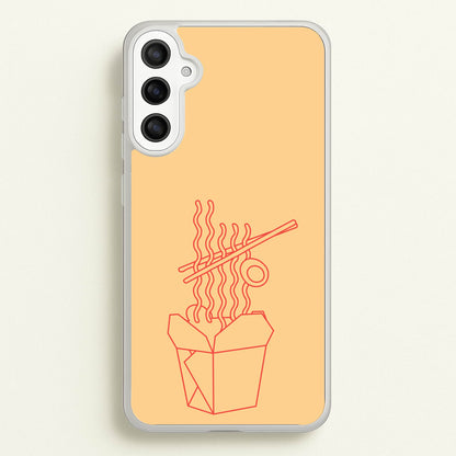 Noodels - Fast Food Patterns  - Fast Food Patterns Phone Case for Galaxy A34