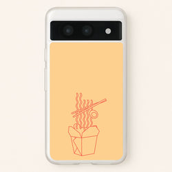 Noodels - Fast Food Patterns  - Fast Food Patterns Phone Case for Google Pixel 8a