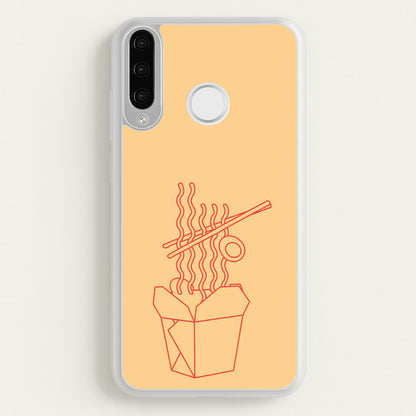 Noodels - Fast Food Patterns  - Fast Food Patterns Phone Case for Huawei P30 Lite