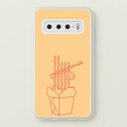 Noodels - Fast Food Patterns  - Fast Food Patterns Phone Case for Galaxy S10 Plus