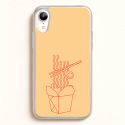 Noodels - Fast Food Patterns  - Fast Food Patterns Phone Case for iPhone XR