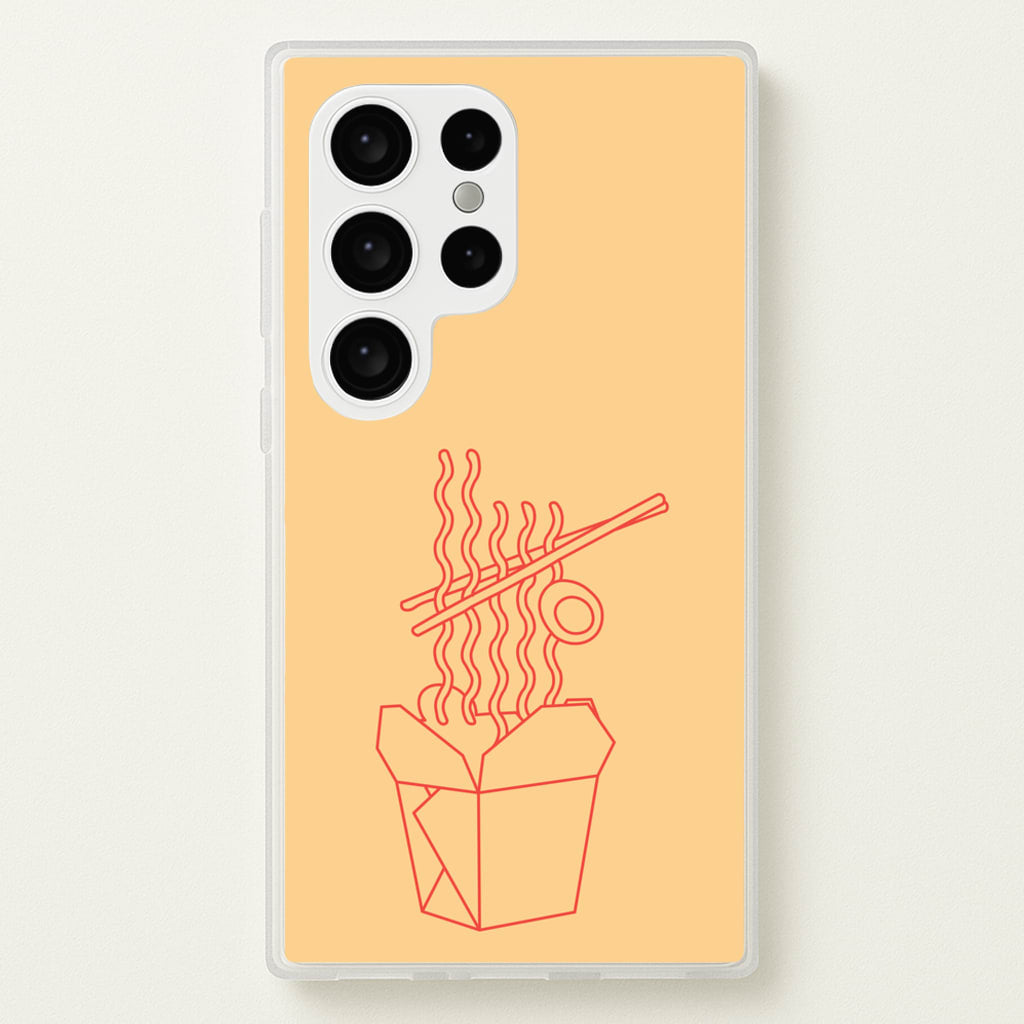 Noodels - Fast Food Patterns  - Fast Food Patterns Phone Case for Galaxy S24 Ultra
