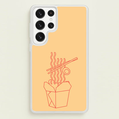 Noodels - Fast Food Patterns  - Fast Food Patterns Phone Case for Galaxy S22 Ultra