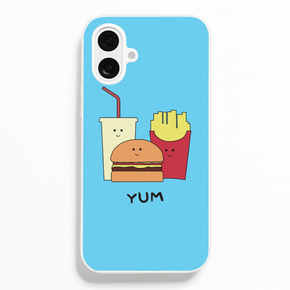 Fast Food Meal - Fast Food Patterns  - Fast Food Patterns Phone Case for iPhone 16 Plus