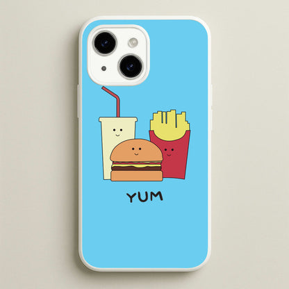 Fast Food Meal - Fast Food Patterns  - Fast Food Patterns Phone Case for iPhone 15