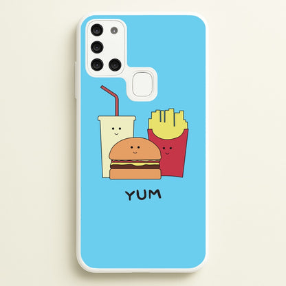 Fast Food Meal - Fast Food Patterns  - Fast Food Patterns Phone Case for Galaxy A21s