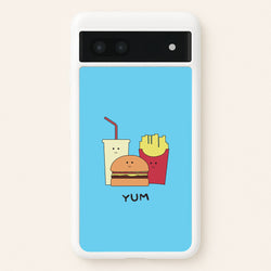 Fast Food Meal - Fast Food Patterns  - Fast Food Patterns Phone Case for Google Pixel 7a
