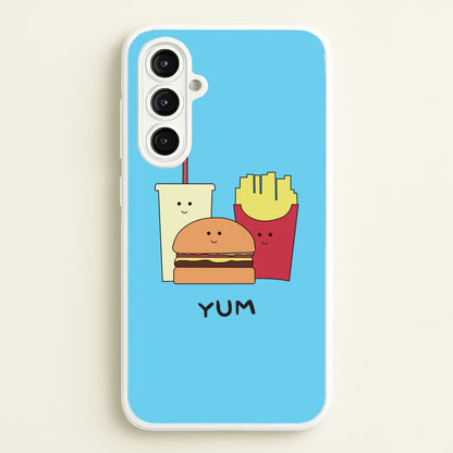 Fast Food Meal - Fast Food Patterns  - Fast Food Patterns Phone Case for Galaxy A16