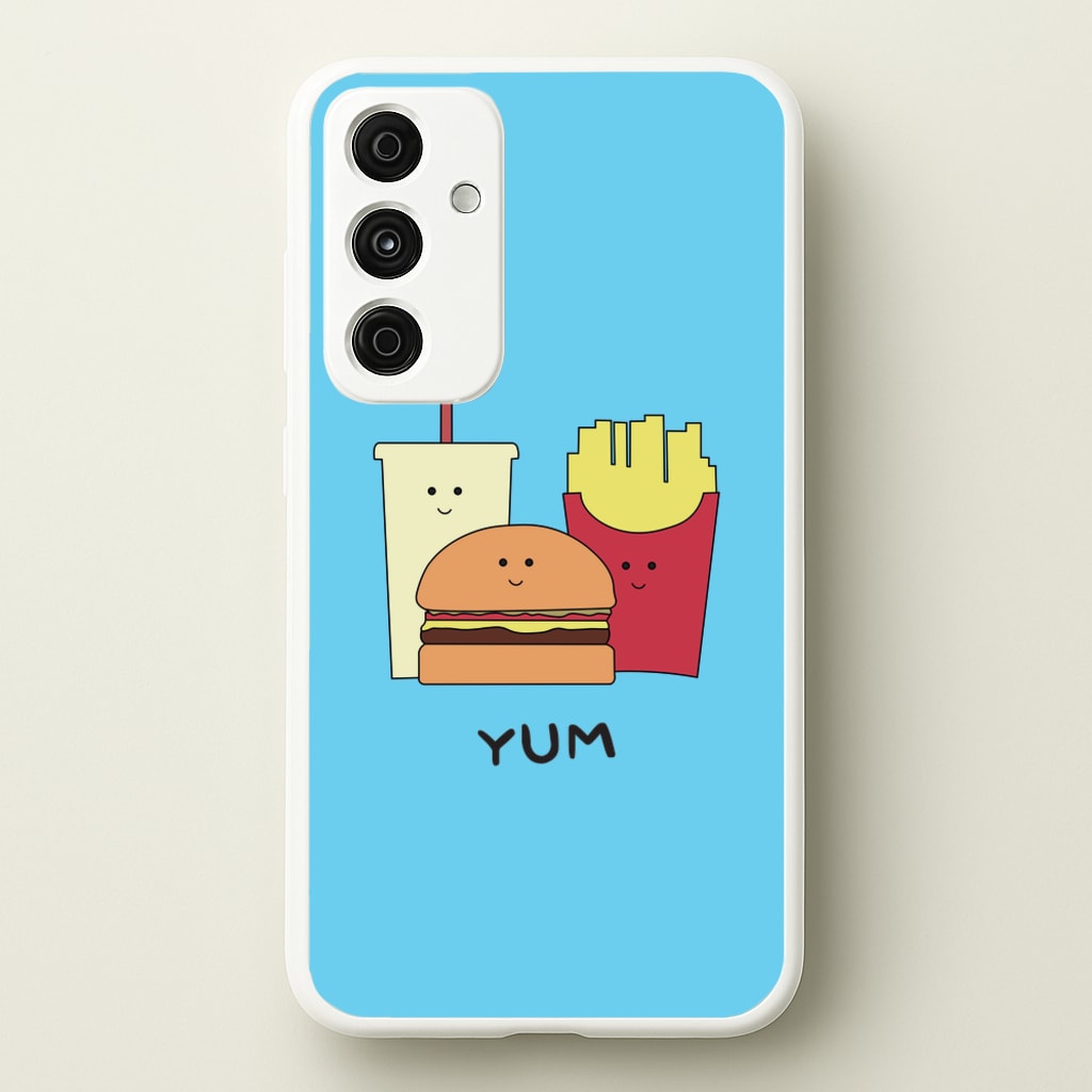 Fast Food Meal - Fast Food Patterns  - Fast Food Patterns Phone Case for Galaxy A55