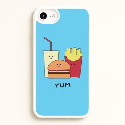 Fast Food Meal - Fast Food Patterns  - Fast Food Patterns Phone Case for iPhone 6 / 7 / 8 / SE