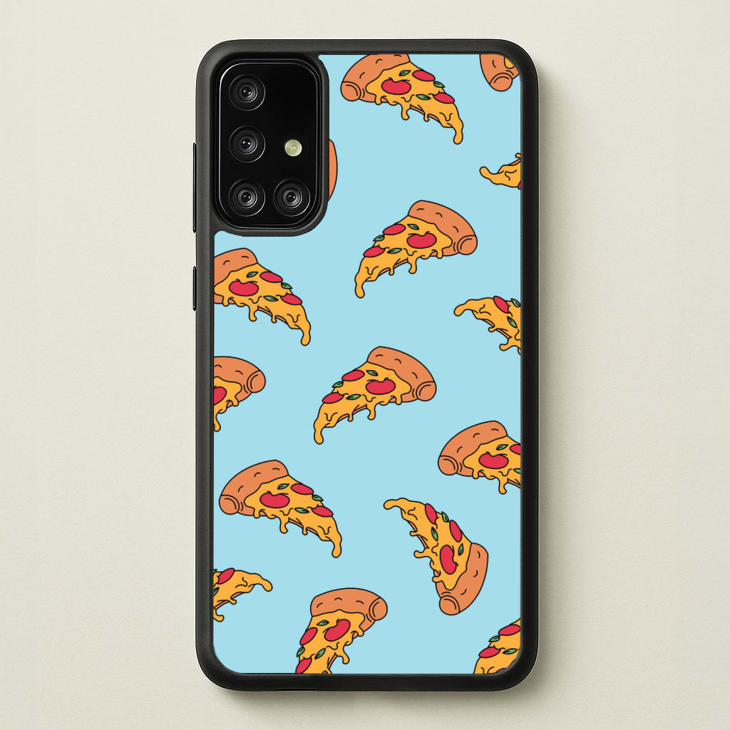 Pizza - Fast Food Patterns  - Fast Food Patterns Phone Case for Galaxy A71