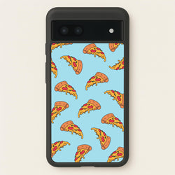 Pizza - Fast Food Patterns  - Fast Food Patterns Phone Case for Google Pixel 6a
