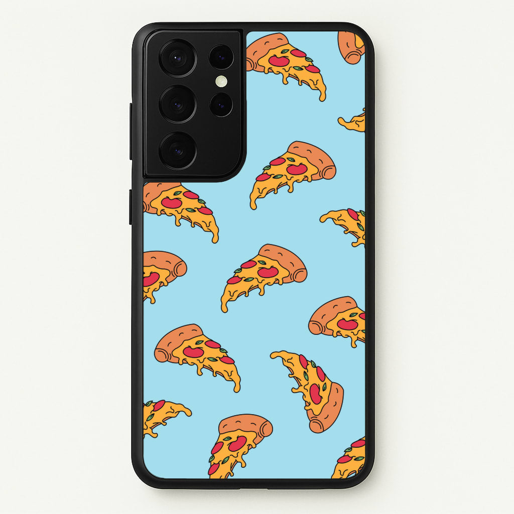 Pizza - Fast Food Patterns  - Fast Food Patterns Phone Case for Galaxy S21 Ultra