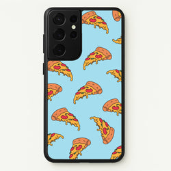 Pizza - Fast Food Patterns  - Fast Food Patterns Phone Case for Galaxy S21 Ultra