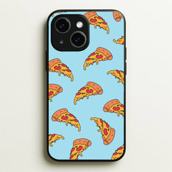 Pizza - Fast Food Patterns  - Fast Food Patterns Phone Case for iPhone 15