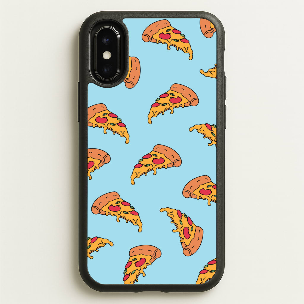 Pizza - Fast Food Patterns  - Fast Food Patterns Phone Case for iPhone X / XS