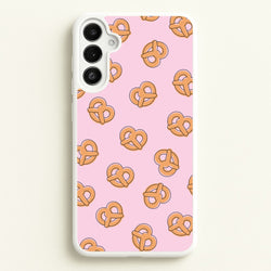 Pretzels - Fast Food Patterns  - Fast Food Patterns Phone Case for Galaxy A34