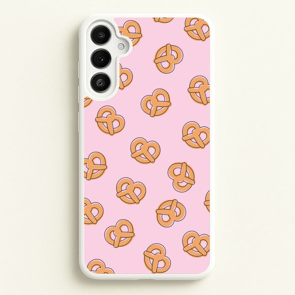 Pretzels - Fast Food Patterns  - Fast Food Patterns Phone Case for Galaxy A34