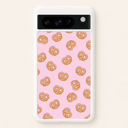 Pretzels - Fast Food Patterns  - Fast Food Patterns Phone Case for Google Pixel 8 Pro