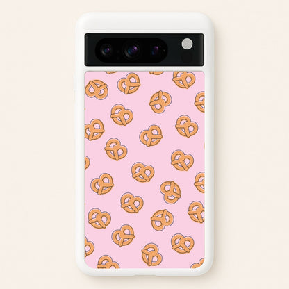 Pretzels - Fast Food Patterns  - Fast Food Patterns Phone Case for Google Pixel 8 Pro