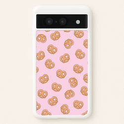 Pretzels - Fast Food Patterns  - Fast Food Patterns Phone Case for Google Pixel 8