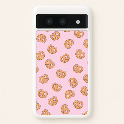 Pretzels - Fast Food Patterns  - Fast Food Patterns Phone Case for Google Pixel 8a