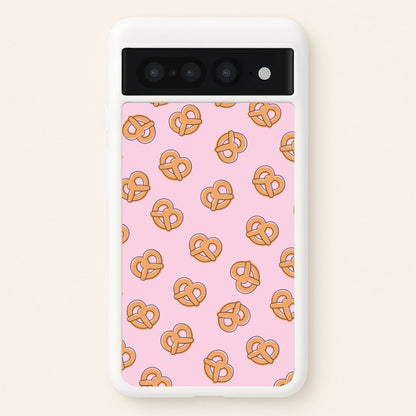 Pretzels - Fast Food Patterns  - Fast Food Patterns Phone Case for Google Pixel 7 Pro