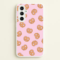 Pretzels - Fast Food Patterns  - Fast Food Patterns Phone Case for Galaxy A16