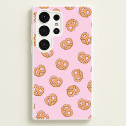 Pretzels - Fast Food Patterns  - Fast Food Patterns Phone Case for Galaxy S25 Ultra