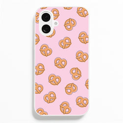 Pretzels - Fast Food Patterns  - Fast Food Patterns Phone Case for iPhone 16 Plus