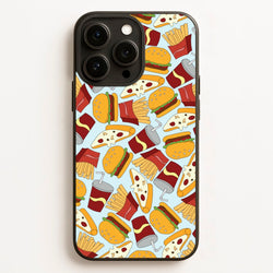 Burgers, Fries And Pizzas - Fast Food Patterns  - Fast Food Patterns Phone Case for iPhone 16 Pro Max
