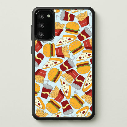 Burgers, Fries And Pizzas - Fast Food Patterns  - Fast Food Patterns Phone Case for Galaxy S20