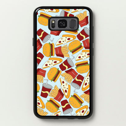 Burgers, Fries And Pizzas - Fast Food Patterns  - Fast Food Patterns Phone Case for Galaxy S8