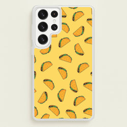 Tacos - Fast Food Patterns  - Fast Food Patterns Phone Case for Galaxy S23 Ultra
