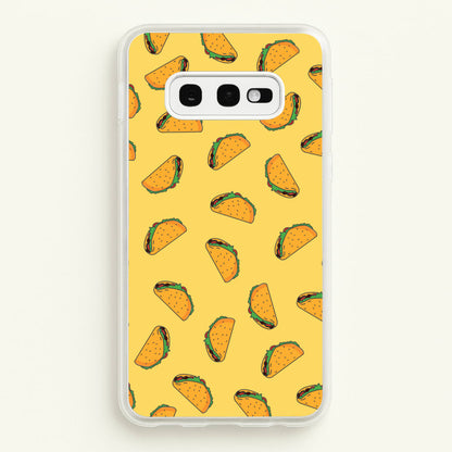 Tacos - Fast Food Patterns  - Fast Food Patterns Phone Case for Galaxy S10e