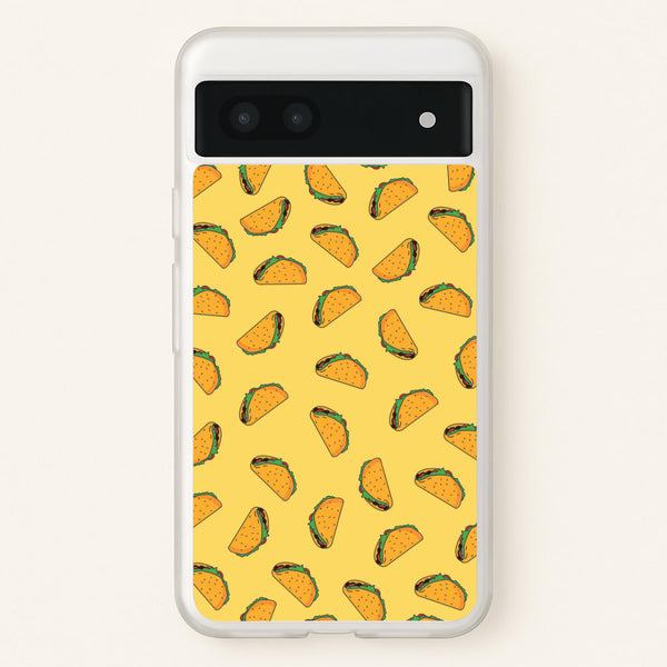 Tacos - Fast Food Patterns  - Fast Food Patterns Phone Case for Google Pixel 6a