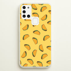 Tacos - Fast Food Patterns  - Fast Food Patterns Phone Case for Galaxy A21s