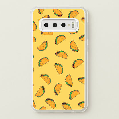 Tacos - Fast Food Patterns  - Fast Food Patterns Phone Case for Galaxy S10