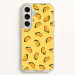 Tacos - Fast Food Patterns  - Fast Food Patterns Phone Case for Galaxy A56