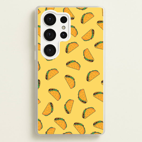 Tacos - Fast Food Patterns  - Fast Food Patterns Phone Case for Galaxy S25 Ultra