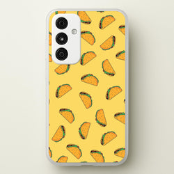 Tacos - Fast Food Patterns  - Fast Food Patterns Phone Case for Galaxy A55
