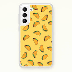 Tacos - Fast Food Patterns  - Fast Food Patterns Phone Case for Galaxy S21FE
