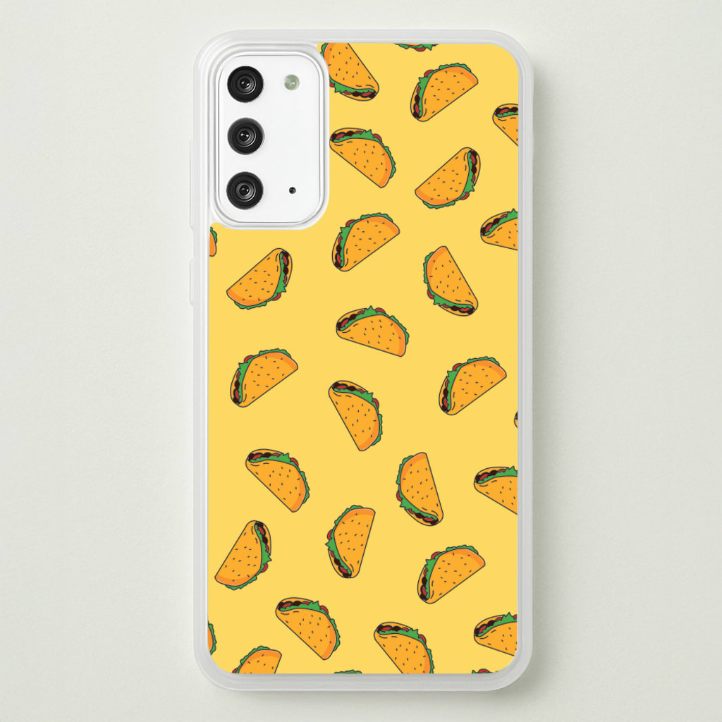 Tacos - Fast Food Patterns  - Fast Food Patterns Phone Case for Galaxy Note 20