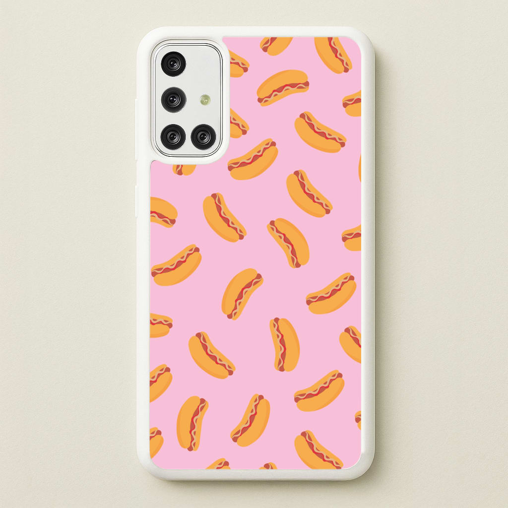 Hot Dogs - Fast Food Patterns  - Fast Food Patterns Phone Case for Galaxy A71