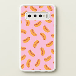 Hot Dogs - Fast Food Patterns  - Fast Food Patterns Phone Case for Galaxy S10