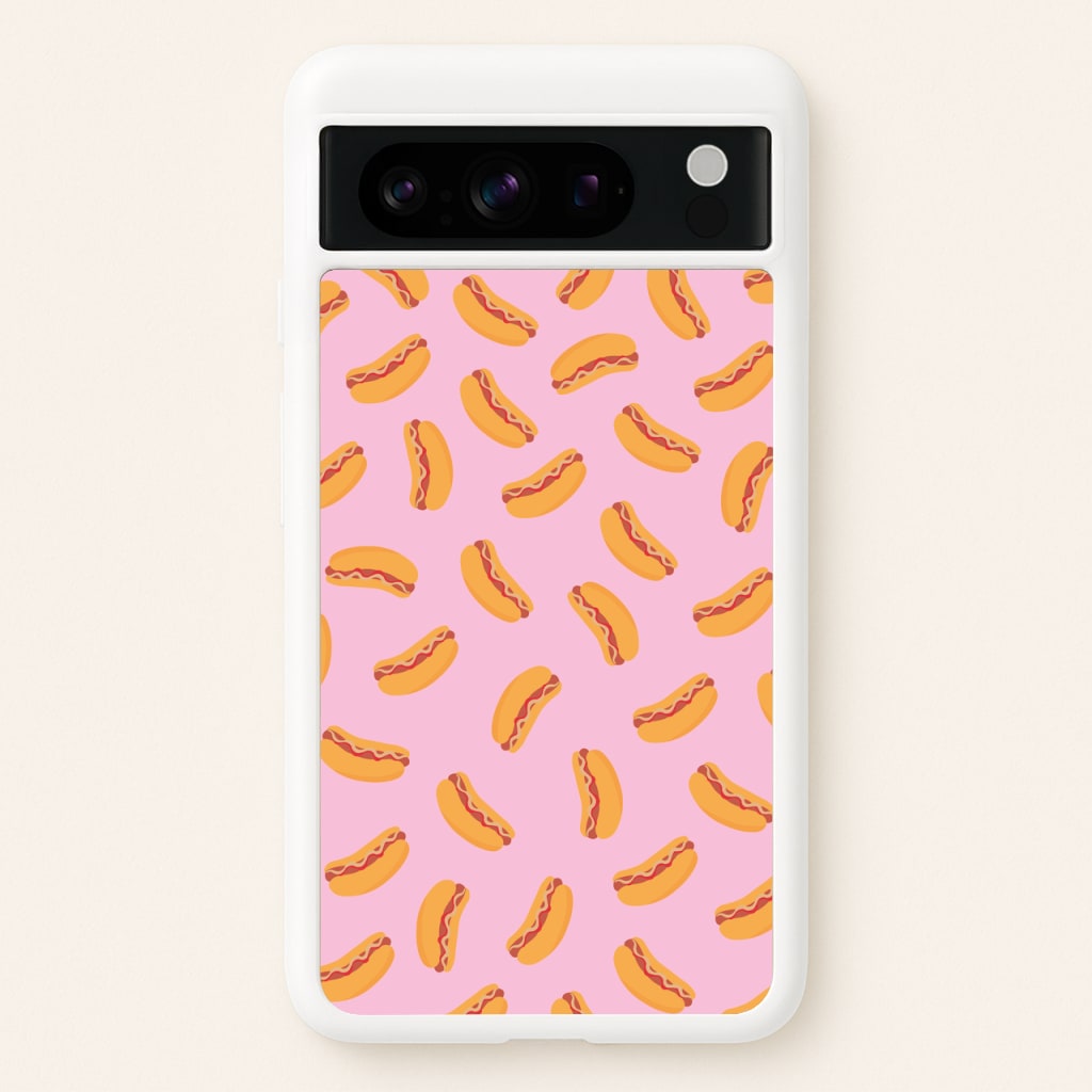 Hot Dogs - Fast Food Patterns  - Fast Food Patterns Phone Case for Google Pixel 8 Pro
