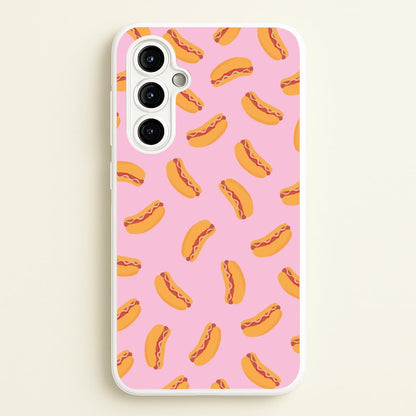 Hot Dogs - Fast Food Patterns  - Fast Food Patterns Phone Case for Galaxy A54